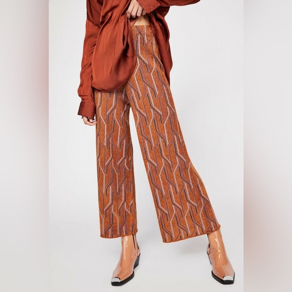 Free People Alina A-Line Wide Leg Crop Pants